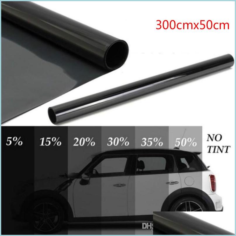 Car Stickers 300Cmx50Cm Black Car Window Foils Tint Tinting Film Roll Home Glass Summer Solar Uv Protector Sticker Films Drop Delive Dhjt3
Car Stickers 300Cmx50Cm Black Car Window Foils Tint Tinting Film Roll Home Glass Summer Solar Uv Protector Sticker Films Drop Delive Dhjt3