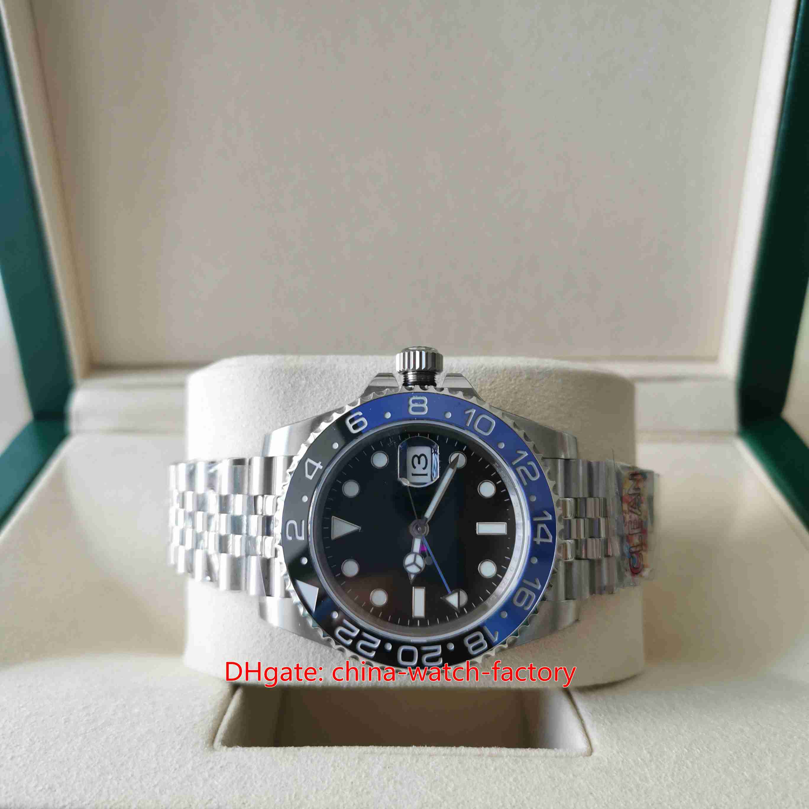 Better CLEAN Factory Mens Watch 40mm GMT 126710 Batman Ceramic Jubilee Bracelet LumiNova Watches CAL.3285 Movement Mechanical Automatic For Men's Wristwatches, No box papers
Better CLEAN Factory Mens Watch 40mm GMT 126710 Batman Ceramic Jubilee Bracelet LumiNova Watches CAL.3285 Movement Mechanical Automatic For Men's Wristwatches, No box papers