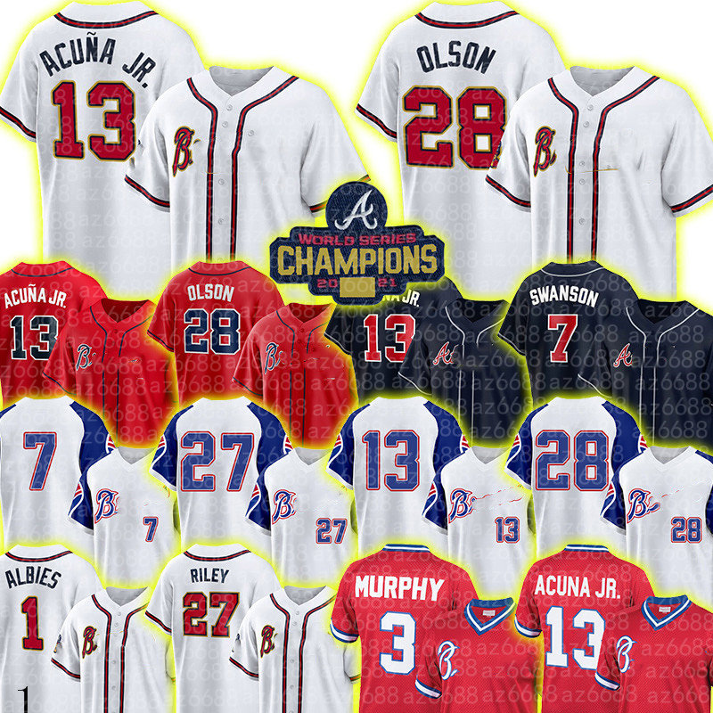 Austin Riley Dansby Swanson Baseball Jersey Ronald Acuna Jr Travis d'Arnaud Michael Harris II Marcell Ozuna Atlanta Matt Olson Orlando Arcia Eddie Rosario Braves, Gold cool base men jersey
Austin Riley Dansby Swanson Baseball Jersey Ronald Acuna Jr Travis d'Arnaud Michael Harris II Marcell Ozuna Atlanta Matt Olson Orlando Arcia Eddie Rosario Braves, Gold cool base men jersey