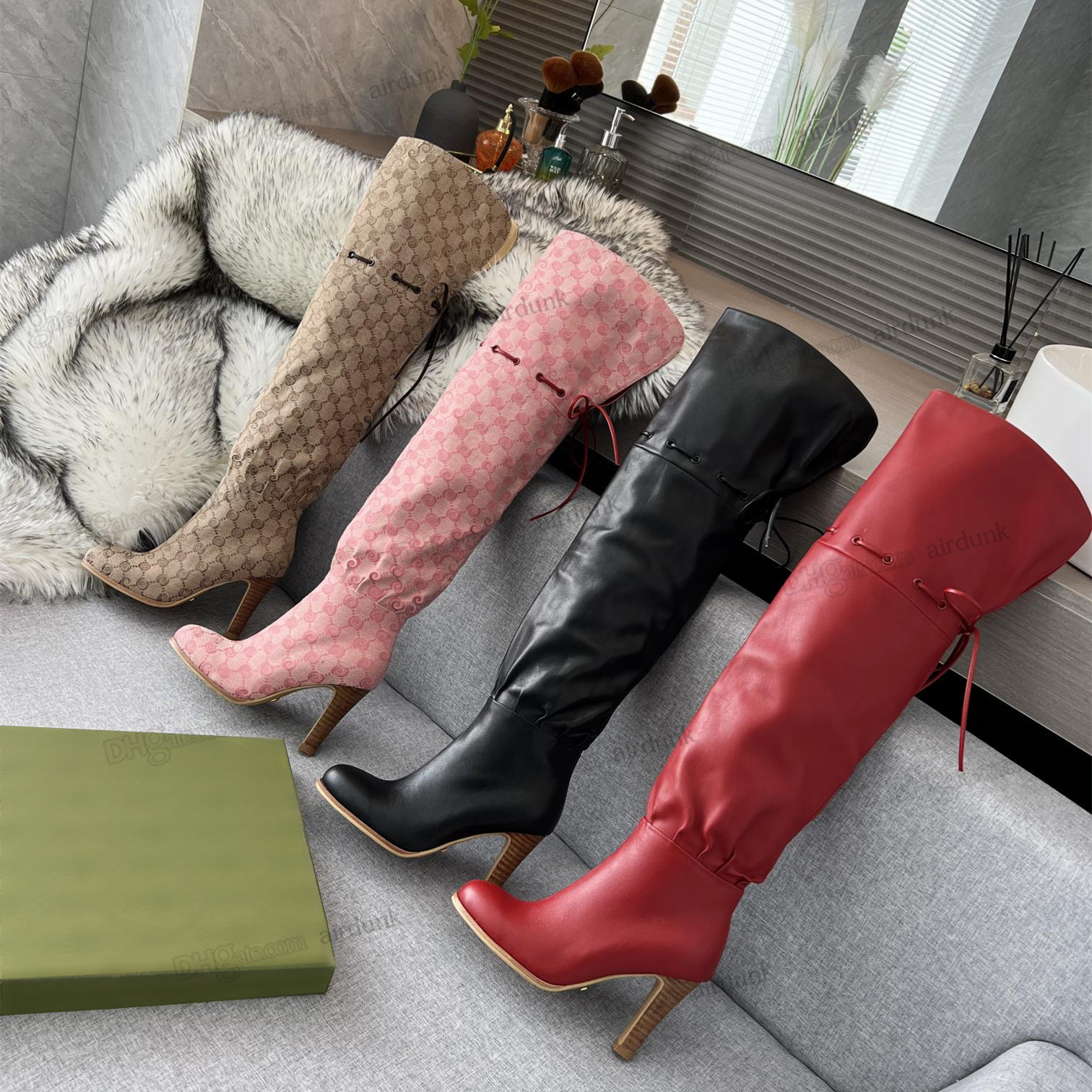 Designer Boots Over The Knee Boots Ankle Boot Original Shoes Winter Adjustable Straps Canvas Zipper Laces Ladies Girls Sexy Lace up Women High heeled Long bootss 35-42
Designer Boots Over The Knee Boots Ankle Boot Original Shoes Winter Adjustable Straps Canvas Zipper Laces Ladies Girls Sexy Lace up Women High heeled Long bootss 35-42