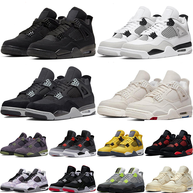 jordens 4 4s basketball shoes mens jorda womens Blak Cat Canvas Military Black Canyon Purple Infrared Red Thunder Zen Master Neon Sail What The Spors sneakers, White cement
jordens 4 4s basketball shoes mens jorda womens Blak Cat Canvas Military Black Canyon Purple Infrared Red Thunder Zen Master Neon Sail What The Spors sneakers, White cement