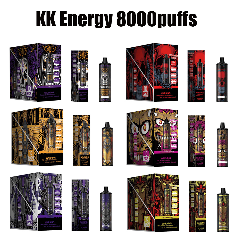 Tariff Free KK Energy 8000Puffs Electronic Cigarette Device 650mah Battery Rechargeable Type-C 16ML Mesh Coil Adjustable Airflow 5%
Tariff Free KK Energy 8000Puffs Electronic Cigarette Device 650mah Battery Rechargeable Type-C 16ML Mesh Coil Adjustable Airflow 5%