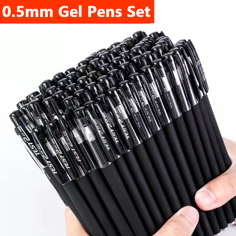 Gel Pens Set 0.5 mm Black/Red/Blue Gel Ink Refills Kawaii Stationery for Student Test Schoo Office Writing Supplies
Gel Pens Set 0.5 mm Black/Red/Blue Gel Ink Refills Kawaii Stationery for Student Test Schoo Office Writing Supplies