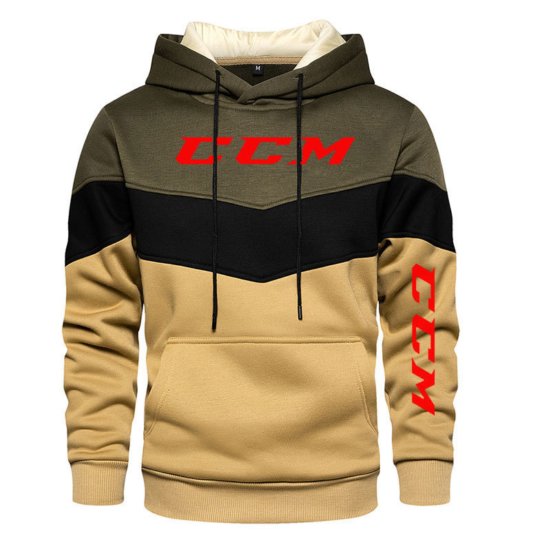 Men's Hoodies Sweatshirts CCM Mens Sweatshirt Long Sleeve Autumn Spring Casual Top Boy Blouse Tracksuits Men 221014