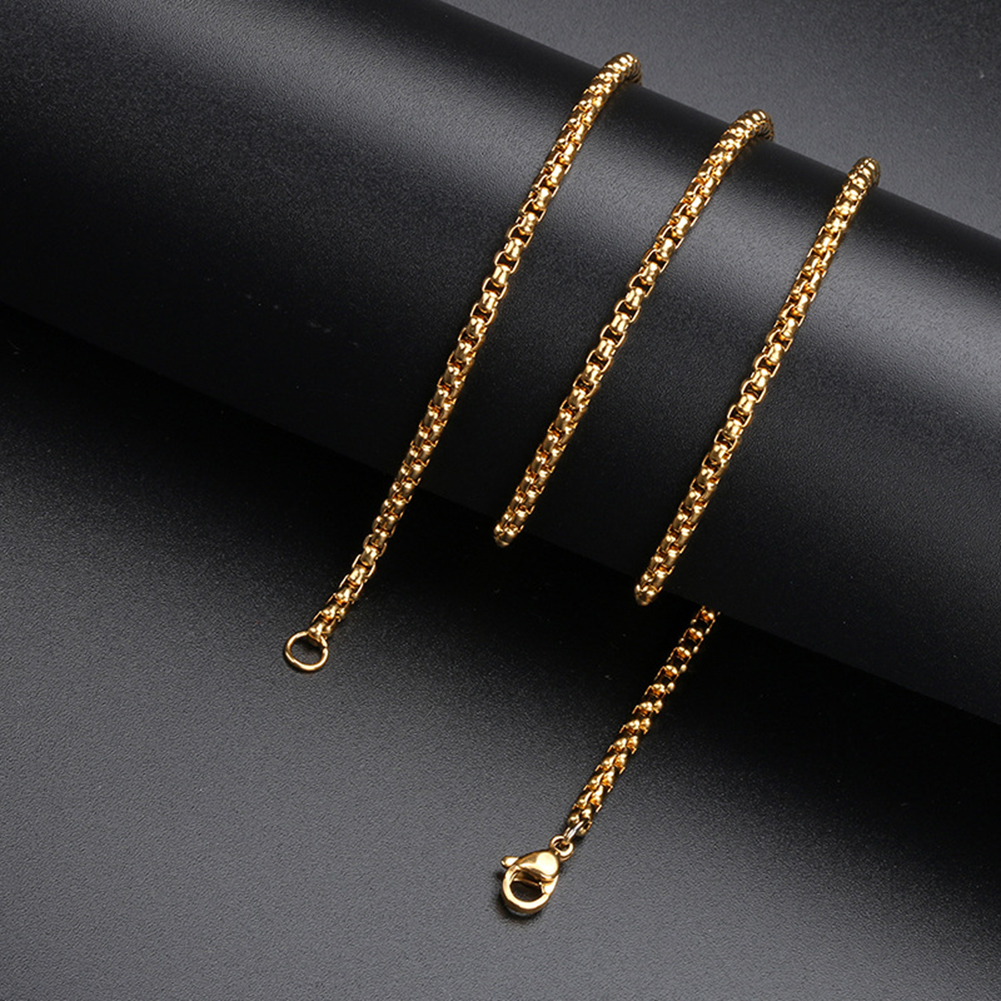 Stainless Steel Pearl Shape Gold Plated Chains Necklace Jewelry Accessories Wholesale