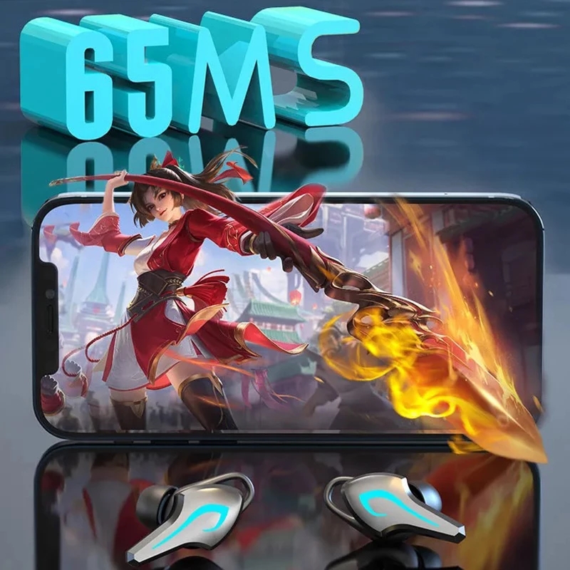 K8 bluetooth earphones Tws Wireless Gaming Headsets Game Low-latency Bluetooth 5.2 Headphones Sports Running With HD Micophone HiFi Stereo Music