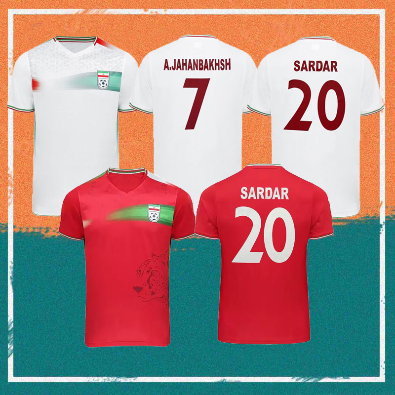 2022 Iran Soccer Jersey 22/23 MEHDI SARDAR ALIREZA GHAYEDL GHODDOS .TAREMI A.JAHANBAKHSH National team shirt men Football uniform, Home patch
2022 Iran Soccer Jersey 22/23 MEHDI SARDAR ALIREZA GHAYEDL GHODDOS .TAREMI A.JAHANBAKHSH National team shirt men Football uniform, Home patch