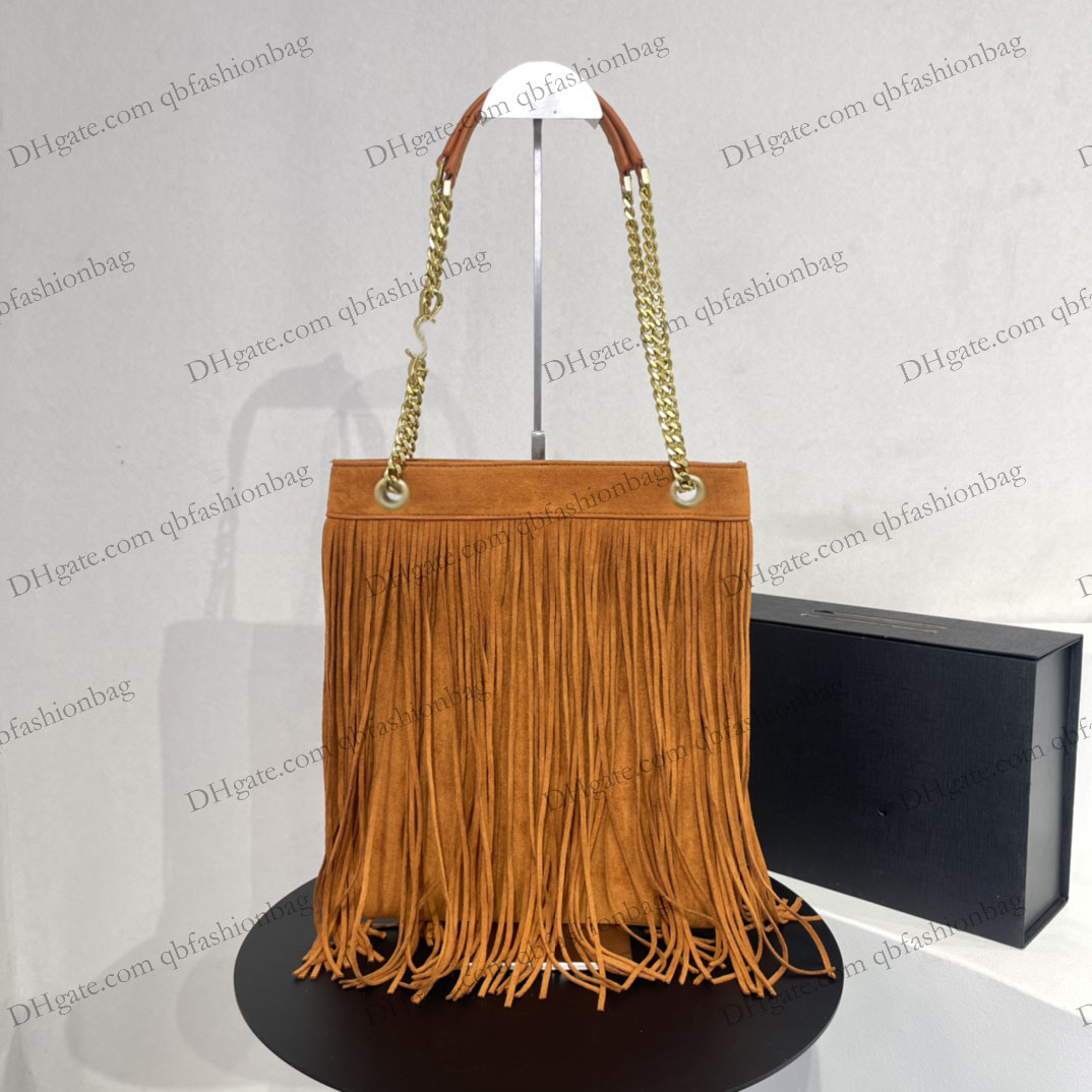Womens Grace Suede Hobo Tassel Bags Single Underarm Purse Vintage Gold Metal Hardware Chain Crossbody Fall Winter French Outdoor Large Capacity Handbags 27x32x3CM, Box
Womens Grace Suede Hobo Tassel Bags Single Underarm Purse Vintage Gold Metal Hardware Chain Crossbody Fall Winter French Outdoor Large Capacity Handbags 27x32x3CM, Box