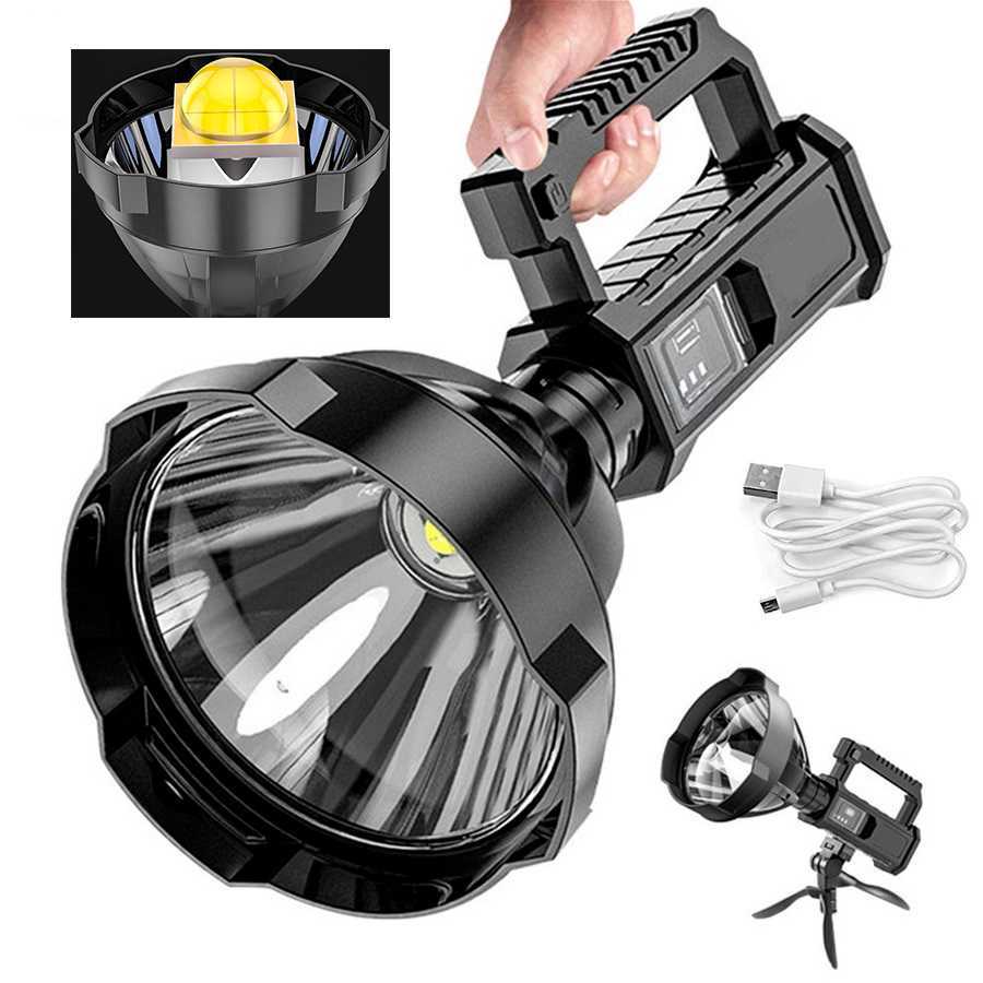 Flashlights Torches High Power Rechargeable Led Flashlight Powerful Long Range Xhp70 Torch Waterproof Ultrafire Searchlight Bank Lamp USB Work Light L221014
Flashlights Torches High Power Rechargeable Led Flashlight Powerful Long Range Xhp70 Torch Waterproof Ultrafire Searchlight Bank Lamp USB Work Light L221014