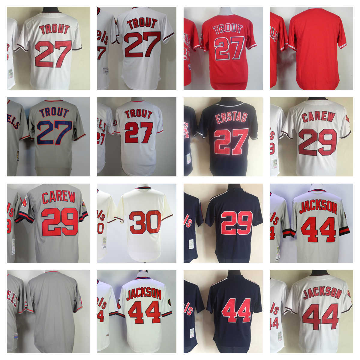 Vintage Mitchell&Ness Baseball Jerseys 44 Reggie Jackson 27 Erstad Throwback Blank Jersey, As picture(with team name)
Vintage Mitchell&Ness Baseball Jerseys 44 Reggie Jackson 27 Erstad Throwback Blank Jersey, As picture(with team name)