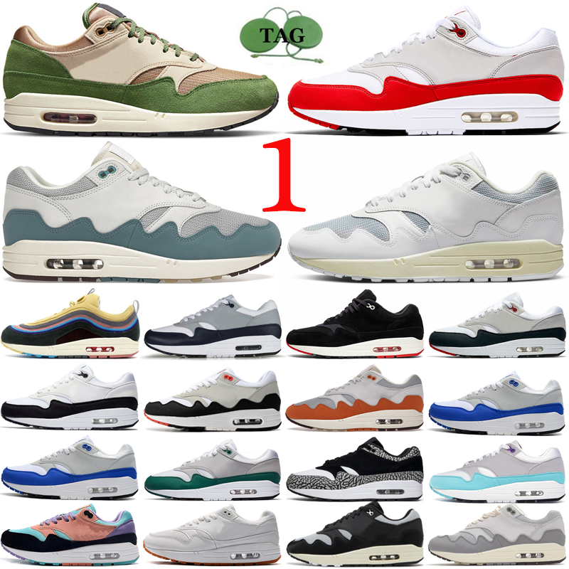 OG 1 87 Running Shoes 1s 87s Men Sneakers Patta White Noise Aqua Treeline Bred Obsidian Anniversary Red Royal Patch Paris Mens Womens Outdoor Sports Trainers, Elephant
OG 1 87 Running Shoes 1s 87s Men Sneakers Patta White Noise Aqua Treeline Bred Obsidian Anniversary Red Royal Patch Paris Mens Womens Outdoor Sports Trainers, Elephant