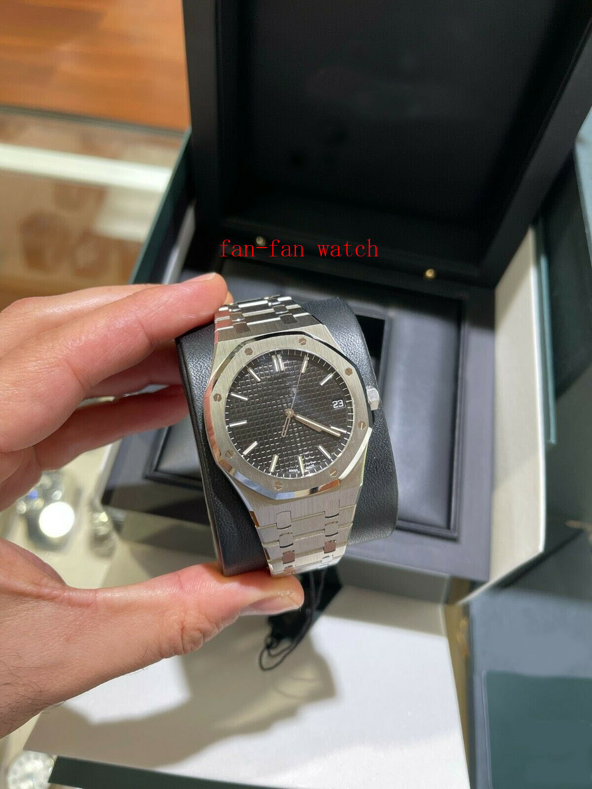 Store recommendation waterproof watch fashion High Quality 41mm Black Dial 15500 Automatic Movement Mens Watch
Store recommendation waterproof watch fashion High Quality 41mm Black Dial 15500 Automatic Movement Mens Watch