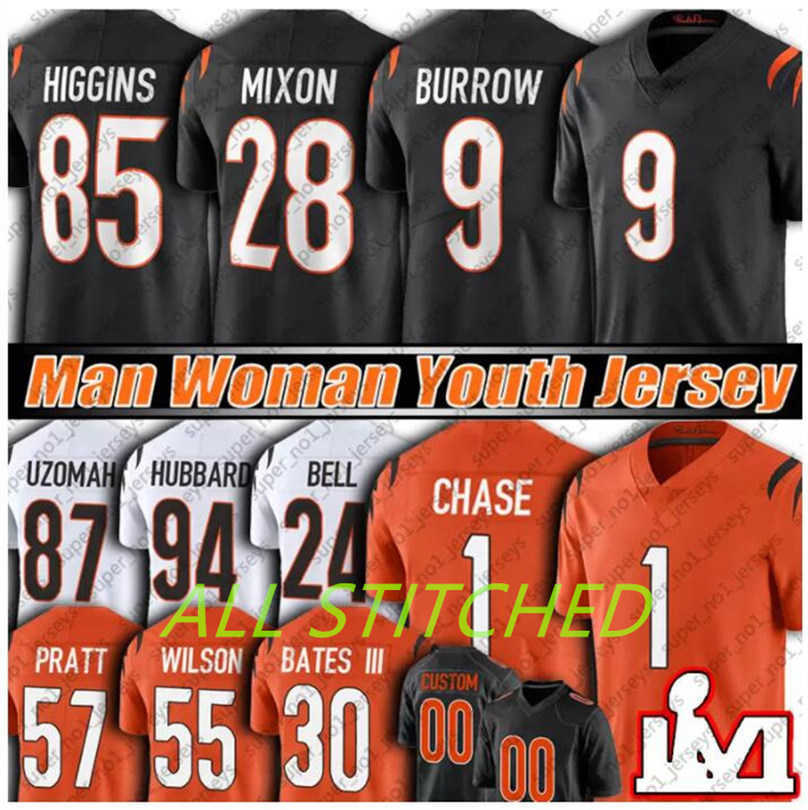 Joe Burrow Ja'Marr Chase Jersey Custom Cincinnati''Bengals''away Tee Higgins Sam Hubbard Logan Wilson Evan McPherson Football Jerseys Mens Women Kids 4XL, Color
Joe Burrow Ja'Marr Chase Jersey Custom Cincinnati''Bengals''away Tee Higgins Sam Hubbard Logan Wilson Evan McPherson Football Jerseys Mens Women Kids 4XL, Color