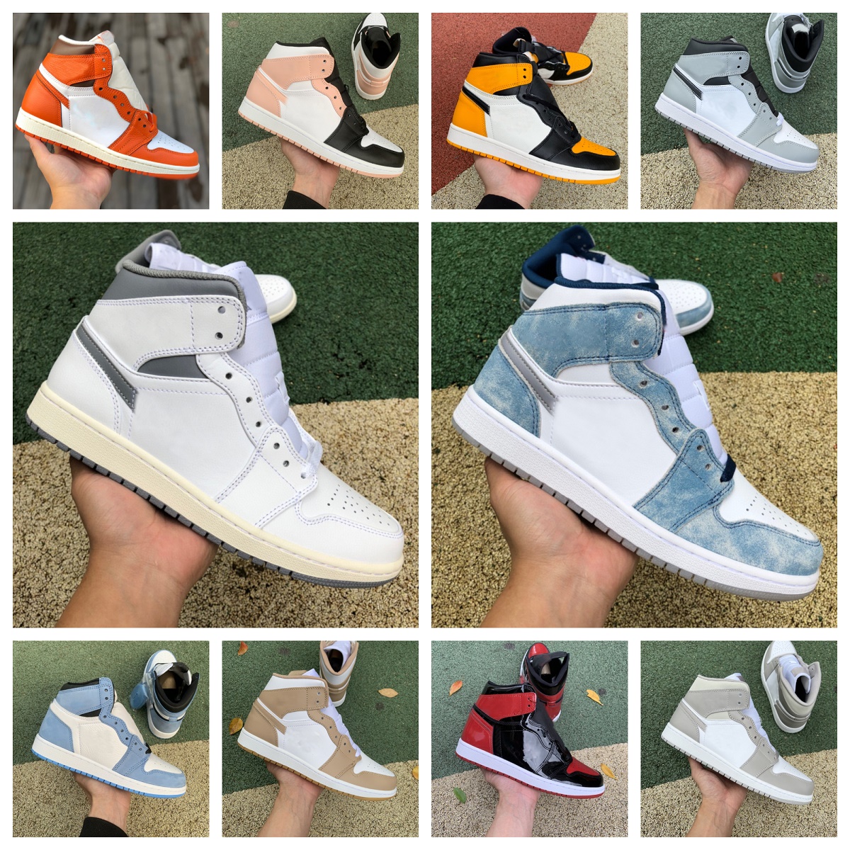 Jumpman 1 1s High OG Basketball Shoes Mens Women French Blue Fire Red Starfish Patent Bred Fragment Obsidian University Blue Hyper Royal Dark Mocha Seafoam Sneakers, Bubble package bag
Jumpman 1 1s High OG Basketball Shoes Mens Women French Blue Fire Red Starfish Patent Bred Fragment Obsidian University Blue Hyper Royal Dark Mocha Seafoam Sneakers, Bubble package bag