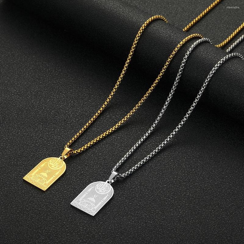 Chains Cxwind 2022 Apr Stainless Steel Islamic Necklace Handmade Mosque Charms Muslim Pendants Jewelry Silver Je
Chains Cxwind 2022 Apr Stainless Steel Islamic Necklace Handmade Mosque Charms Muslim Pendants Jewelry Silver Je