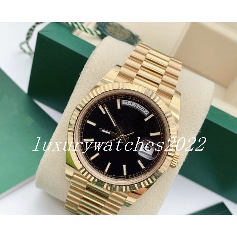 New's Design Watch Black Dial Super Quality 41mm Motive Core Mechanical Gold Stainless Steel Strap Innovative Sapphire Glass Mens Wristwatch Gift