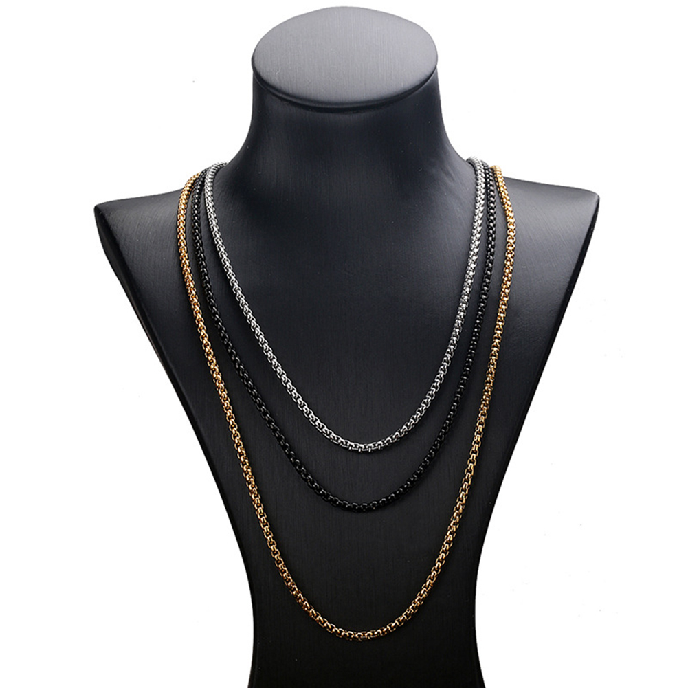 Stainless Steel Pearl Shape Gold Plated Chains Necklace Jewelry Accessories Wholesale