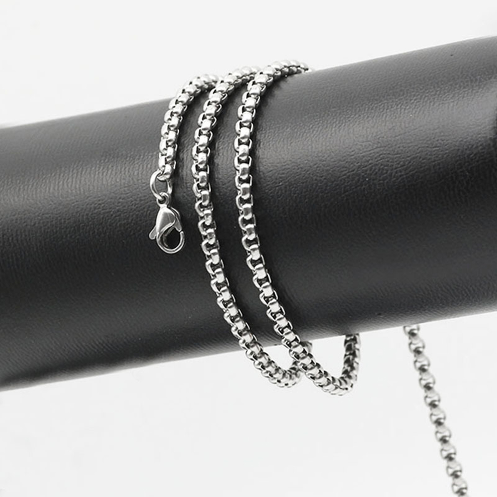Stainless Steel Silver Link Chains Necklace Jewelry for Men and Women Jewelry Accessories