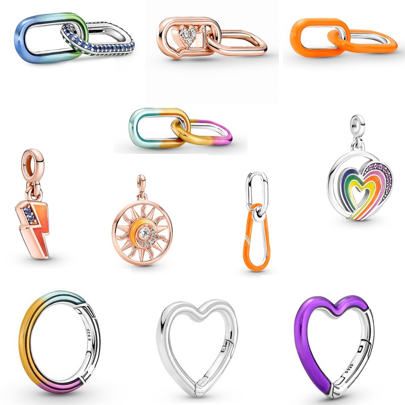 925 Sterling Silver Dangle Charm Women Beads High Quality Jewelry Gift Wholesale Me Rainbow Heart Of Freedom Medallion Bead Fit Pandora Charms Bracelet DIY 
925 Sterling Silver Dangle Charm Women Beads High Quality Jewelry Gift Wholesale Me Rainbow Heart Of Freedom Medallion Bead Fit Pandora Charms Bracelet DIY