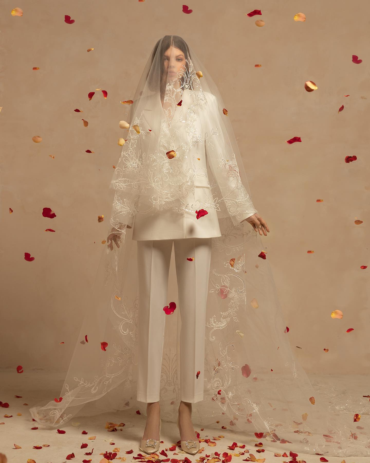 Eva Lendel 2023 Vintage Two Pieces Wedding Dress Women Blazer Pant Suits Bridal Gowns Formal Outfit vestido de novia