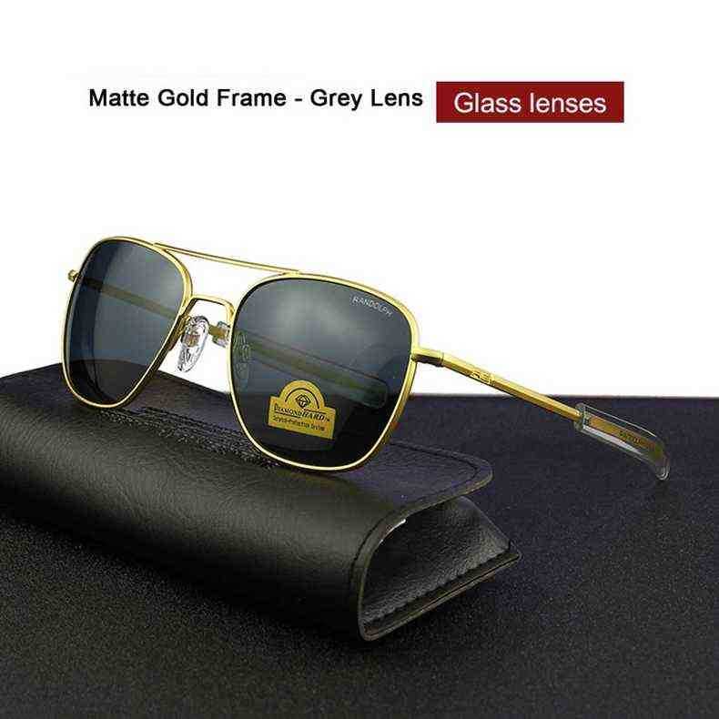 Sunglasses Randolph Re Men Woman Brand Designer Vintage American Army Military Sun Glasses Aviation Gafas De Sol Hombre gift