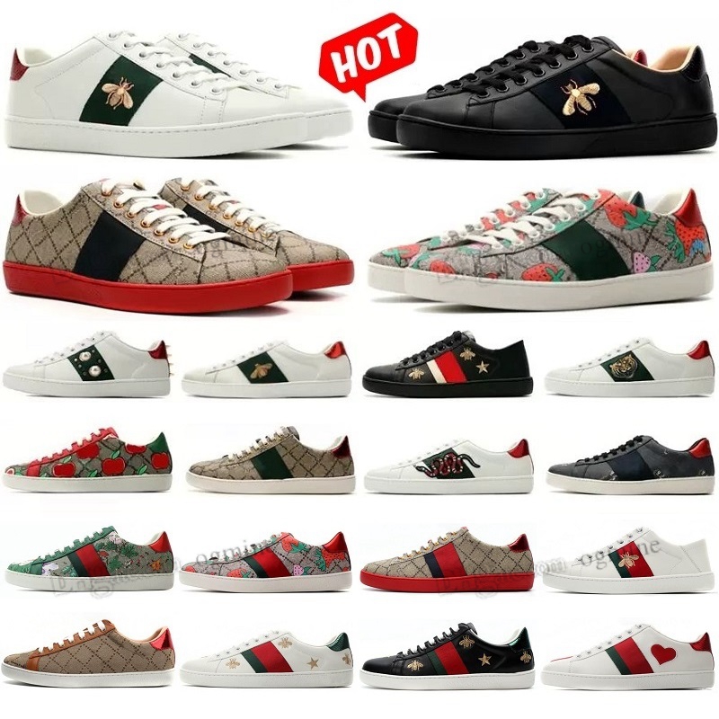 2022 Casual Shoes Designer Sneakers Womens Shoes Sports Trainer Tiger Embroidered White Green Red Stripes Unisex Walking flat platform Men Women Ace Bee Snake 35-44
2022 Casual Shoes Designer Sneakers Womens Shoes Sports Trainer Tiger Embroidered White Green Red Stripes Unisex Walking flat platform Men Women Ace Bee Snake 35-44