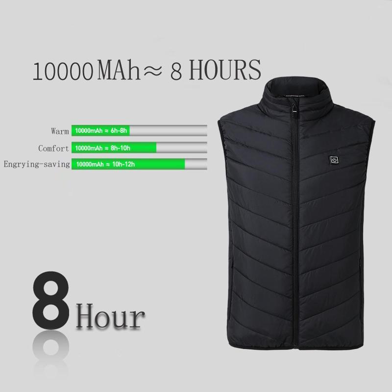 Men's Vests Heating Vest Winter Warm Jacket Heated USB Charging Intelligent Clothes Hunting