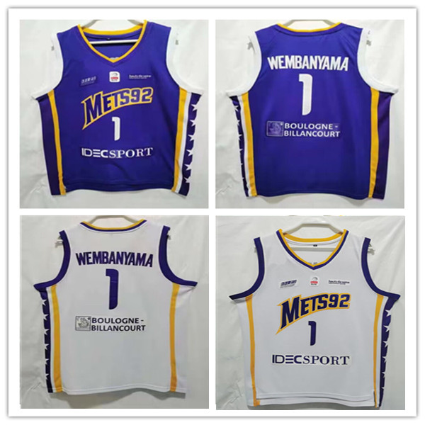 Basketball Jerseys Men Levallois Metropolitans Mets92 Victor Wembanyama #1 Basketball Jerseys Blue White, Men white
Basketball Jerseys Men Levallois Metropolitans Mets92 Victor Wembanyama #1 Basketball Jerseys Blue White, Men white