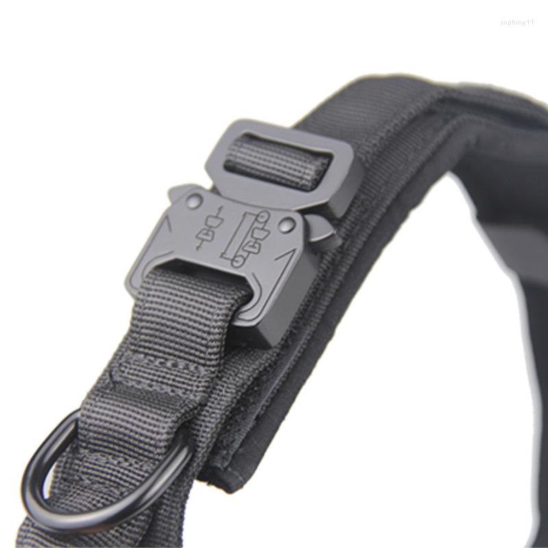 Update Adjustable Military Tactical Dog Collar With Control Handle - Durable Nylon Medium Large Dogs German Shepherds Ideal For Walking And Training