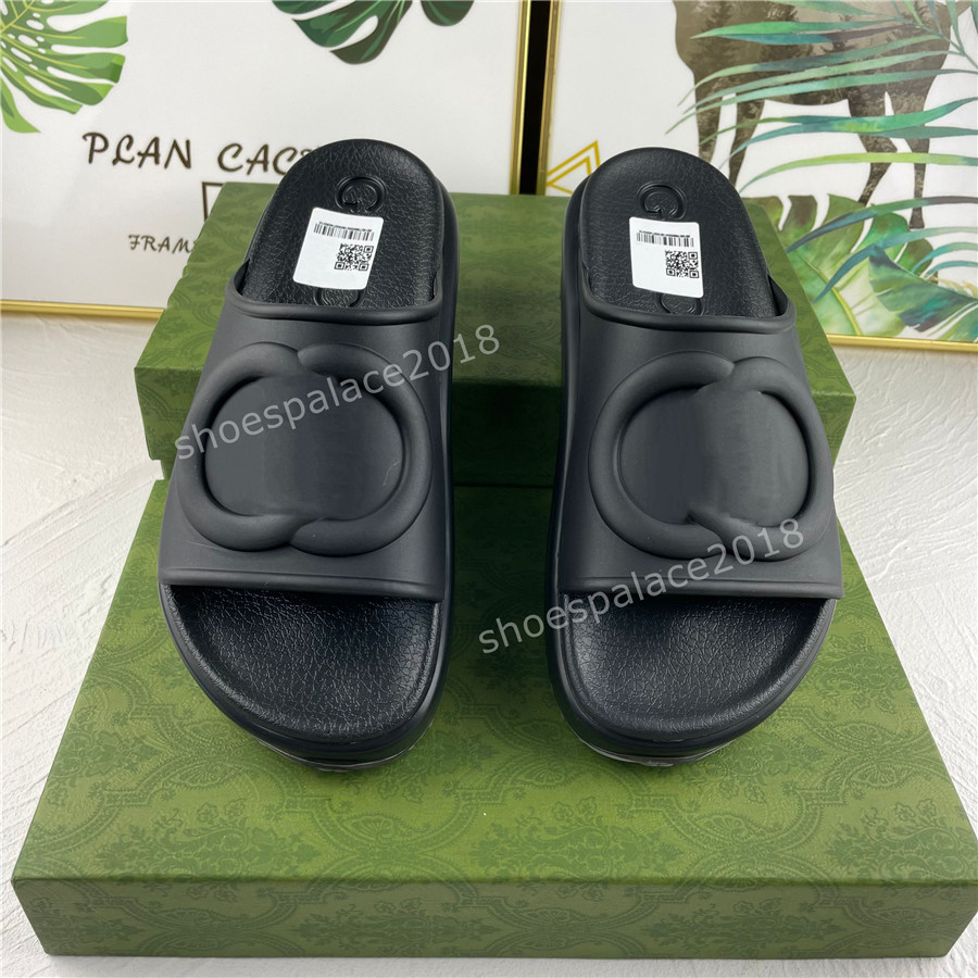 Pantoufles Sandales Slippers Designers Sandals Fashion Shoes Rainbows Dearfoam Women Designer Slipper Beach Slide Platform Wedge Summer Brands Rubber Beach