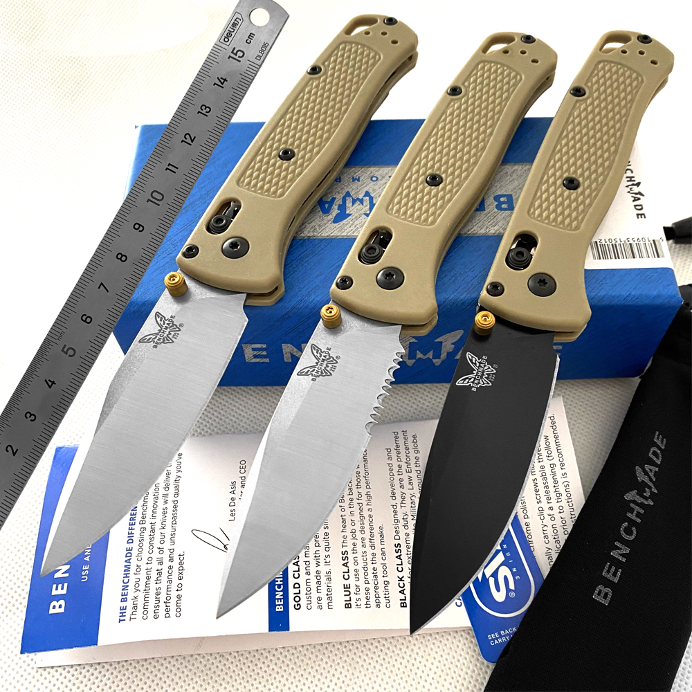 BENCHMADE BM 535 940 810Bugout Folding Pocket Knife D2 steel Blade Nylon Wave Fiber Handle Hunting Camping KNIVES BM537 BM940 BM3551 Tactical knife EDC tool supplier
BENCHMADE BM 535 940 810Bugout Folding Pocket Knife D2 steel Blade Nylon Wave Fiber Handle Hunting Camping KNIVES BM537 BM940 BM3551 Tactical knife EDC tool supplier