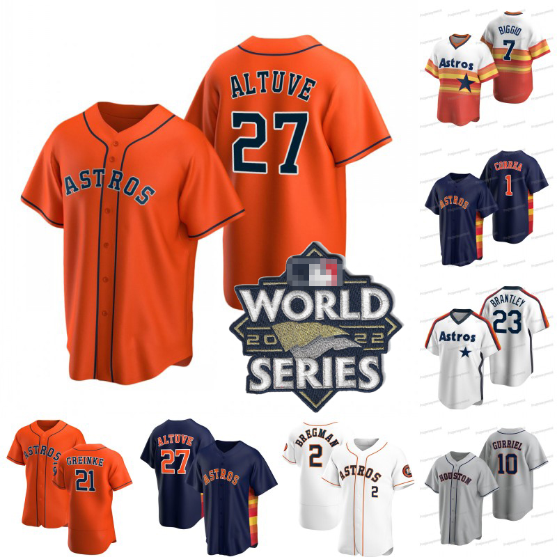 2022 World Series Jose Altuve Astros Jersey Yuli Gurriel Yordan Alvarez Justin Verlander Carlos Correa Jason Castro Alex Bregman Robel Garcia Zack Greinke Jerseys, Mens split
2022 World Series Jose Altuve Astros Jersey Yuli Gurriel Yordan Alvarez Justin Verlander Carlos Correa Jason Castro Alex Bregman Robel Garcia Zack Greinke Jerseys, Mens split