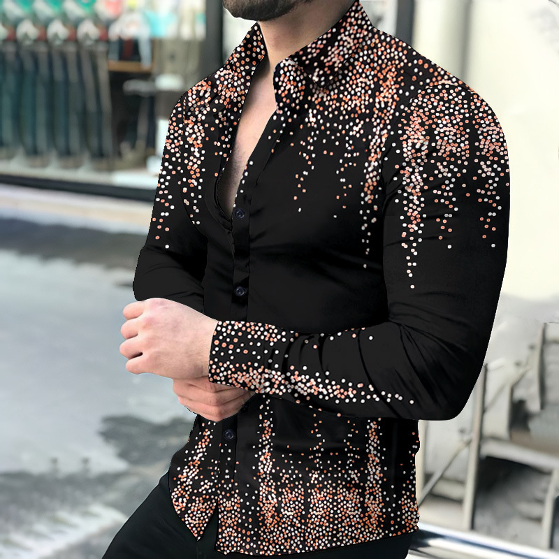 Men's Fashion Shirt Chemise Hawaiian Letter Printed Long Sleeve Camisa S-3XL Men Hombre Party Polka Dot Dress Blouses Slim Fit Shirts Casual Overshirt, G3
Men's Fashion Shirt Chemise Hawaiian Letter Printed Long Sleeve Camisa S-3XL Men Hombre Party Polka Dot Dress Blouses Slim Fit Shirts Casual Overshirt, G3
