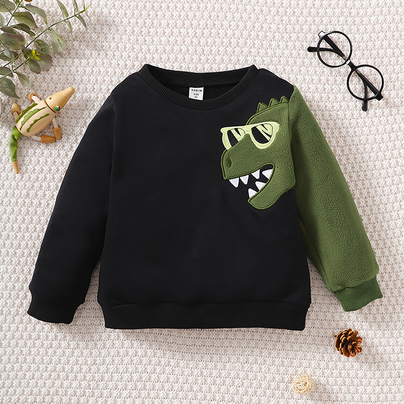 Pullover 4 7Y Kids Boys Sweatshirt Baby Autumn Clothing Cartoon Dinosaur Long Sleeve Tops Children Casual Loose Sweater 221017, Black
Pullover 4 7Y Kids Boys Sweatshirt Baby Autumn Clothing Cartoon Dinosaur Long Sleeve Tops Children Casual Loose Sweater 221017, Black