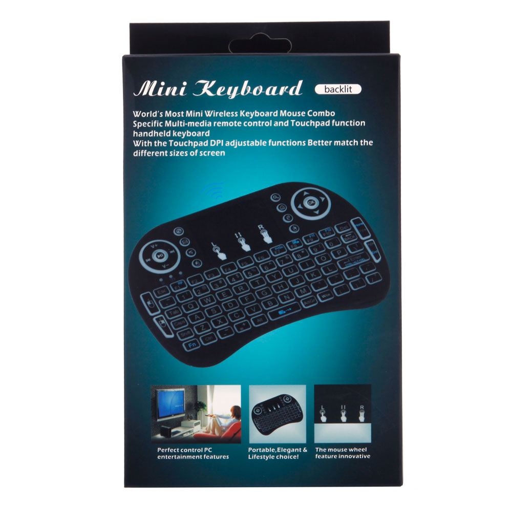 Other Electronics wyn MINI i8 2.4GHz 3-color Backlight Wireless Keyboard with Touchpad White
Other Electronics wyn MINI i8 2.4GHz 3-color Backlight Wireless Keyboard with Touchpad White