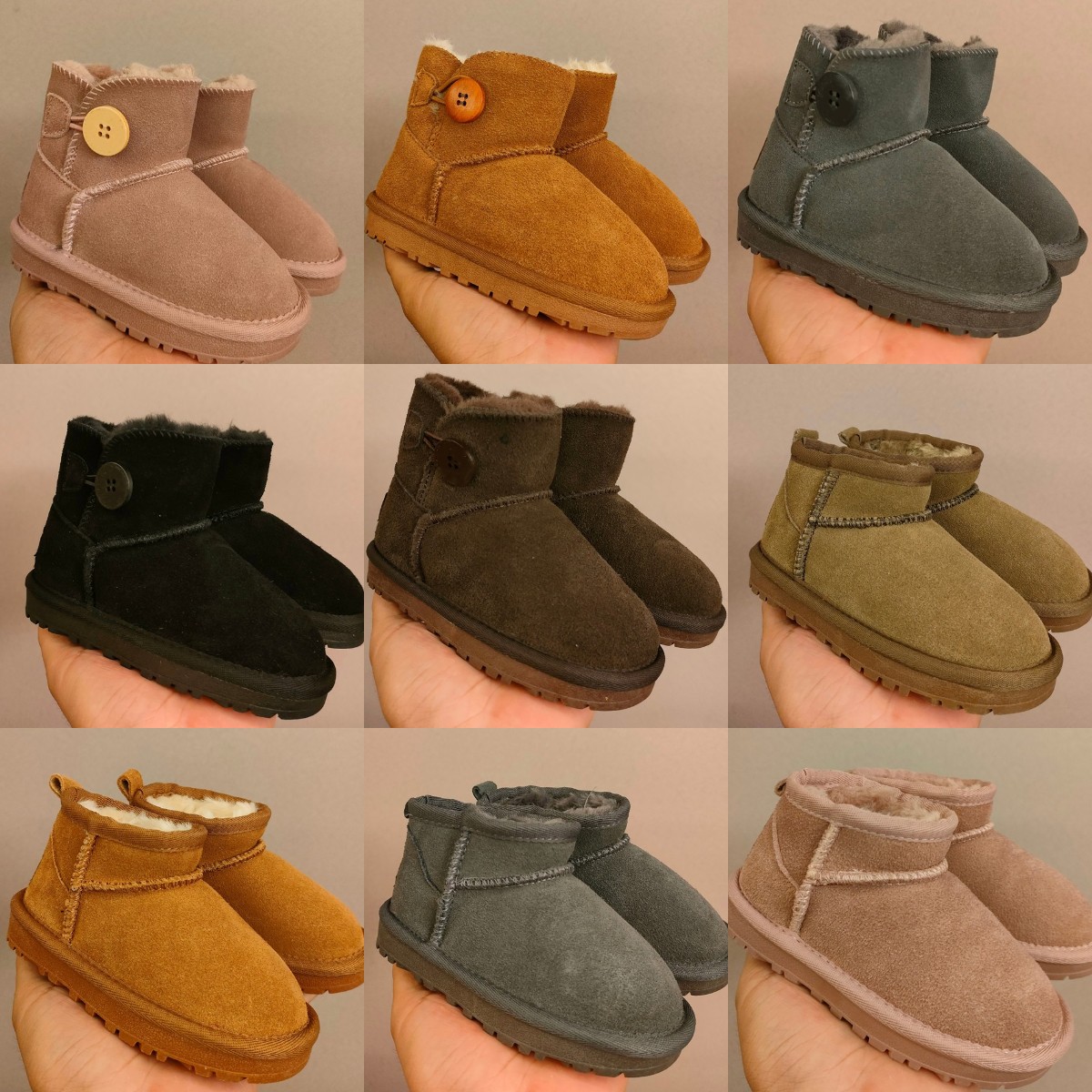 Kid Infant Australia Snow Booties Designer Boots Ultra Mini Suede Shearling Ankle Boot Boy Girl Button Chestnut Australian Classic Fluff Wool Lined Winter Shoes, Fill postage
Kid Infant Australia Snow Booties Designer Boots Ultra Mini Suede Shearling Ankle Boot Boy Girl Button Chestnut Australian Classic Fluff Wool Lined Winter Shoes, Fill postage