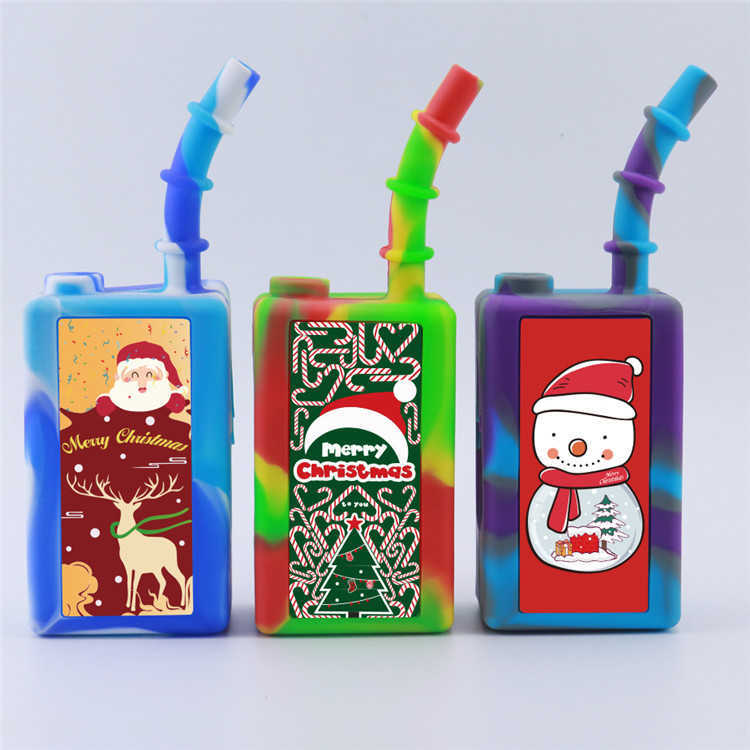 Hookahs Hot Christmas Silicone Bongs 7.3 Inch Bong Water Pipes 6 Styles with Male Glass Bowl
Hookahs Hot Christmas Silicone Bongs 7.3 Inch Bong Water Pipes 6 Styles with Male Glass Bowl