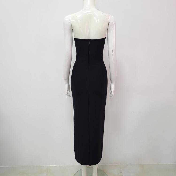 embroidery women lady off shoulder long dress deep v neck bandage bodycon dress good elastic tight body shape YS2116