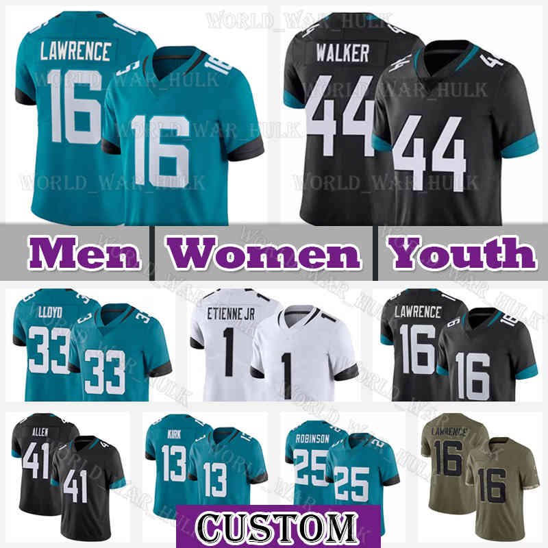 44 Travon Walker Football Jersey 16 Trevor Lawrence 33 Devin Lloyd 13 Christian Kirk 25 James Robinson 1 Travis Etienne Jr Jacksonvilles Jaguarss Jamal Agnew Boselli, Custom women (m z h)
44 Travon Walker Football Jersey 16 Trevor Lawrence 33 Devin Lloyd 13 Christian Kirk 25 James Robinson 1 Travis Etienne Jr Jacksonvilles Jaguarss Jamal Agnew Boselli, Custom women (m z h)
