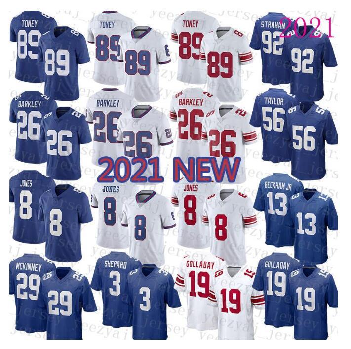 College wear MEN'S York American Football Jersey Giants 26 Saquon Barkley 89 Kadarius Toney 92 Michael Strahan 19 Kenny Golladay 13 Odell Be, White
College wear MEN'S York American Football Jersey Giants 26 Saquon Barkley 89 Kadarius Toney 92 Michael Strahan 19 Kenny Golladay 13 Odell Be, White