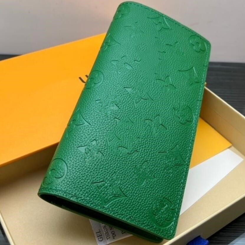 Designer Embossed Letter Unisex Wallet Luxury Brand Multi Card Portable Folding Women Short Wallets Long Clutch Bags Famous Designer Large Capacity Coin Purses