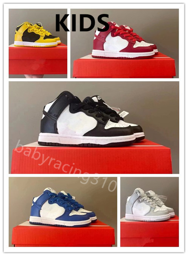 kids Dunks High White Black Panda Varsity Maize University Red Blue pink Grade school children's shoes for sale Sport Shoe Trainner Sneakers
kids Dunks High White Black Panda Varsity Maize University Red Blue pink Grade school children's shoes for sale Sport Shoe Trainner Sneakers