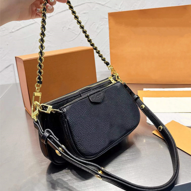 Woman Multi Pochette Bags designer bags luxury crossbody shoulder bag lady cross body chain Emboss Purse Totes 2 straps fashion baguette Leather Small 5A, Box(could get damaged)
Woman Multi Pochette Bags designer bags luxury crossbody shoulder bag lady cross body chain Emboss Purse Totes 2 straps fashion baguette Leather Small 5A, Box(could get damaged)