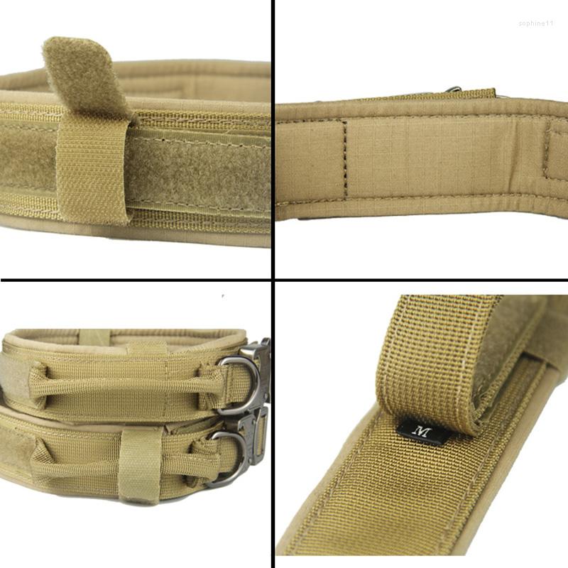 Update Adjustable Military Tactical Dog Collar With Control Handle - Durable Nylon Medium Large Dogs German Shepherds Ideal For Walking And Training