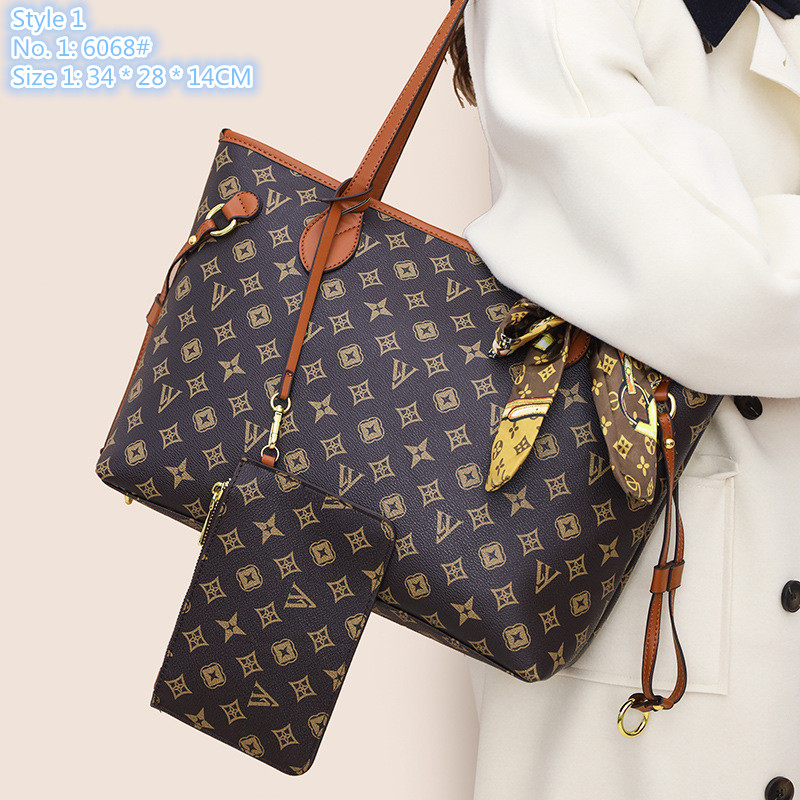 Wholesale factory ladies shoulder bags 2 elegant style retro letters handbag fashion Joker silk scarf printed tote bag plug-in coin purse leather handbags, Coffee-6068#-style 1-vy
Wholesale factory ladies shoulder bags 2 elegant style retro letters handbag fashion Joker silk scarf printed tote bag plug-in coin purse leather handbags, Coffee-6068#-style 1-vy