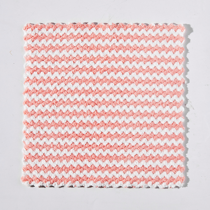 Kitchen Cleaning Rag Cloths Dishcloth Household Microfiber Non-stick Oil Table Cleaning Wipe Cloth Scouring Pad