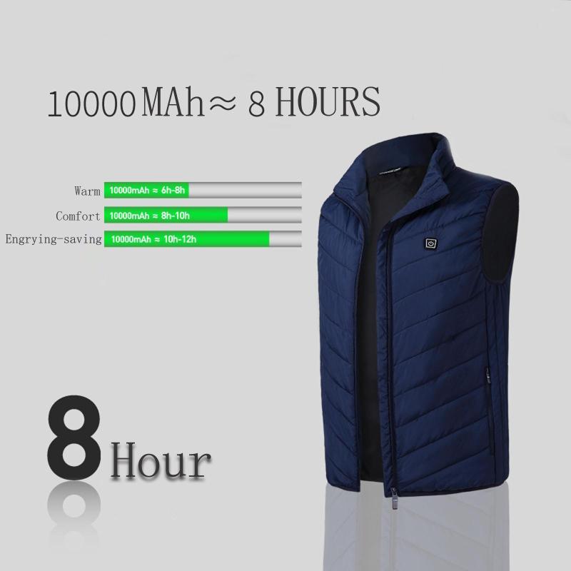 Men's Vests Heating Vest Winter Warm Jacket Heated USB Charging Intelligent Clothes Hunting