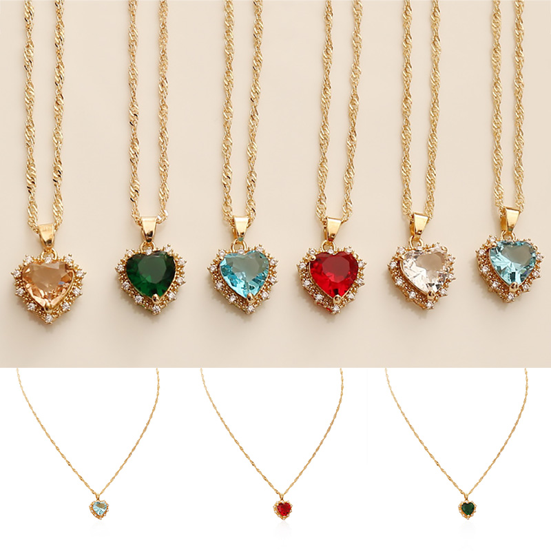Fashion Heart Pendant Necklace For Women Lovers Gold Clavicle Chain Chocker Female Cute Zircon Charm Jewlery Gifts
Fashion Heart Pendant Necklace For Women Lovers Gold Clavicle Chain Chocker Female Cute Zircon Charm Jewlery Gifts