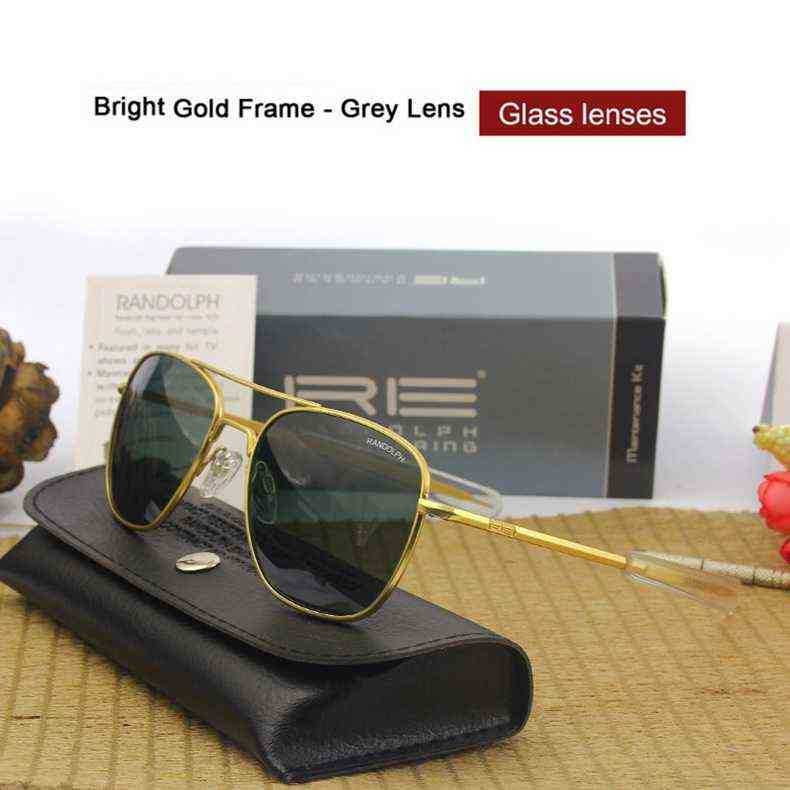 Sunglasses Randolph Re Men Woman Brand Designer Vintage American Army Military Sun Glasses Aviation Gafas De Sol Hombre gift