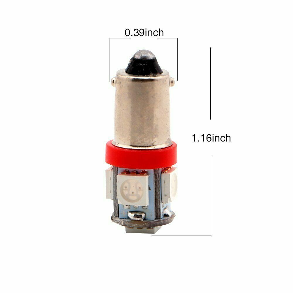 Other Electronics wyn Car Wedge Side Light Bulb Lamp T11 BA9S LED Red T4W H6W 1895 363 5050 5SMD 20PCS
Other Electronics wyn Car Wedge Side Light Bulb Lamp T11 BA9S LED Red T4W H6W 1895 363 5050 5SMD 20PCS